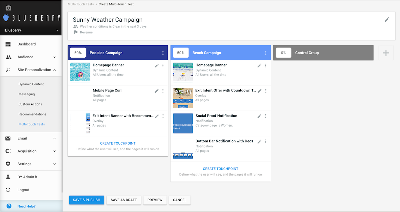 Multi-Touch Campaigns - Example